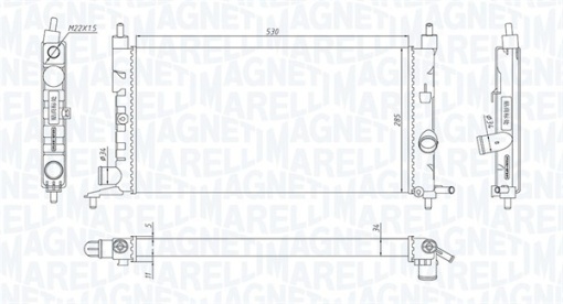 Radiator motor potrivit OPEL COMBO/MINIVAN, CORSA B, CORSA B/HATCHBACK, TIGRA 1.2/1.4/1.6