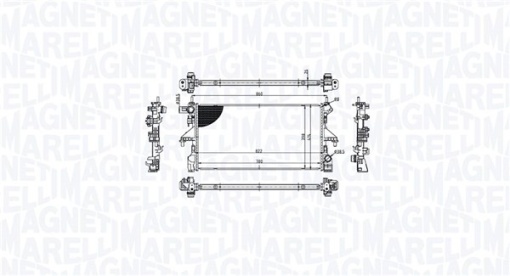 Radiator racire motor potrivit FIAT DUCATO 2.0D 06.11-