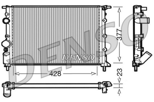 Radiator racire motor potrivit LEXUS NX; TOYOTA RAV 4 IV 2.5H 07.14-