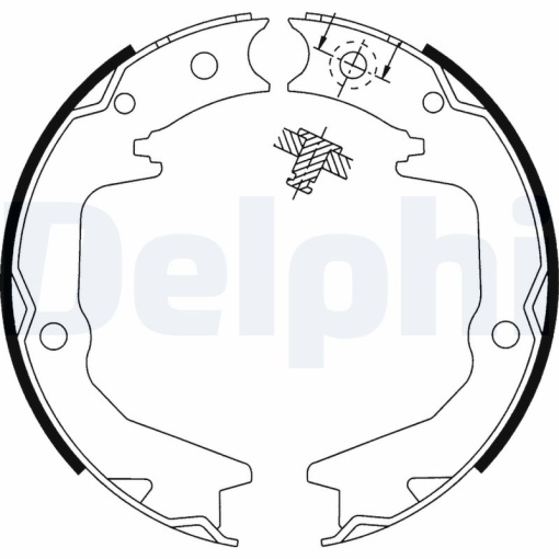 Sabot frana potrivit CHRYSLER SEBRING; MITSUBISHI 3000 GT, CARISMA, ECLIPSE I, ECLIPSE II, ECLIPSE III, GALANT VII, GALANT VIII, LANCER CARGO/KOMBI, LANCER IV, LANCER V 1.3-4.5 01.90-12.13