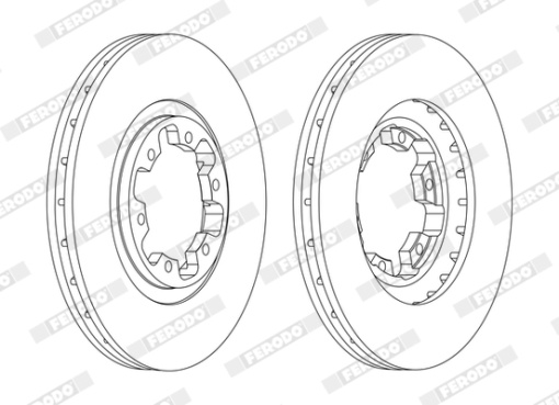 Set discuri frana (2 buc.) Fata Dreapta/Stanga potrivit INFINITI QX4; NISSAN NAVARA, NP300, PATHFINDER II, PICK UP, TERRANO II; OPEL ASTRA J 1.7D-3.5 09.95-
