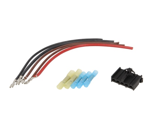 Set reparatie cabluri faruri (195mm, numar pini: 2, cu dop; manson termocontractabil) potrivit IVECO DAILY III, DAILY IV, DAILY V; MERCEDES A (W169), B SPORTS TOURER (W245) 0.7-Electric 07.91-