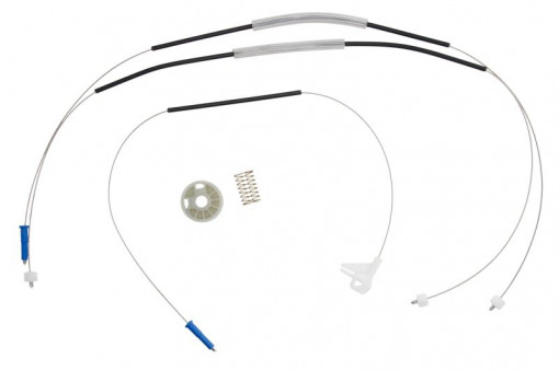 Set reparatie macara geam dreapta (set) potrivit SEAT CORDOBA, IBIZA II, INCA; VW CADDY II, CADDY II/MINIVAN, POLO, POLO III CLASSIC, POLO IV, POLO V, POLO VIVO 02.93-