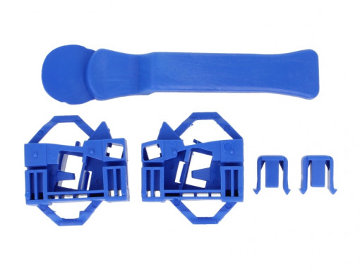 Set reparatie macara geam Fata Stanga (1buc) (set) potrivit SEAT CORDOBA, CORDOBA VARIO, CORDOBA VARIO/combi, IBIZA II, IBIZA III; VW POLO, POLO III CLASSIC 02.93-11.09
