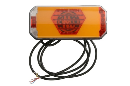 Stop spate dreapta (LED, 12/24V, cu intermitent, cu lumina de ceata, lumina de marșarier, cu lumina stop, lumini parcare, reflector, lungimea cablu : 2m)