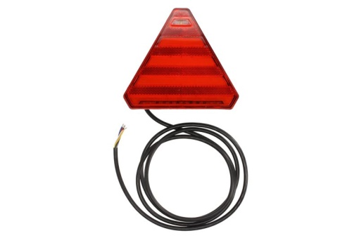 Stop spate dreapta (LED, 12/24V, cu intermitent, cu lumina de ceata, lumina de marșarier, cu lumina stop, lumini parcare, cu lumina placuta inmatriculare, reflector triunghiular, lungimea cablu : 0,2m, 163x143x75mm)