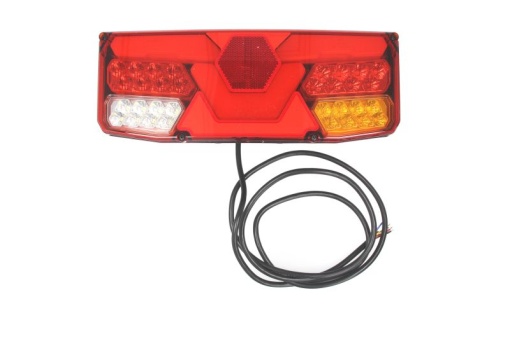 Stop spate dreapta (LED, 12/24V, cu intermitent, cu lumina de ceata, lumina de marșarier, cu lumina stop, lumini parcare, reflector, lumina laterala) - Img 1
