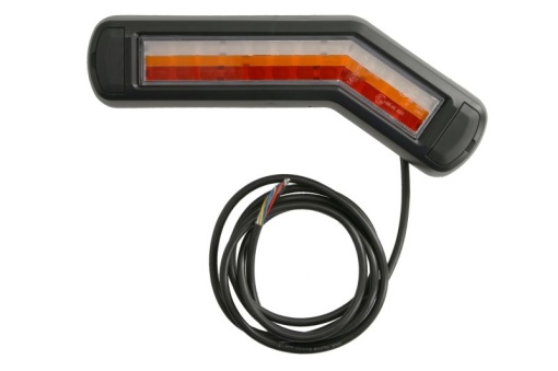 Stop spate dreapta (LED, 12/24V, cu intermitent, lumina de marșarier, cu lumina stop, lumini parcare, fara reflector, indicator dinamic, lungimea cablu : 0,2m, 269x109/62x47,7mm)