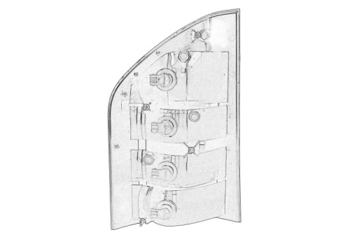 Stop spate dreapta potrivit MERCEDES CONECTO (O 345), INTOURO 11.01-