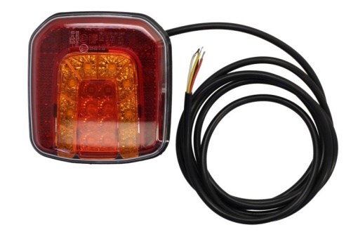 Stop spate stanga/dreapta (LED, 12/24V, cu intermitent, cu stop, lumina de parcare, cu iluminare placuta, reflector, lungime cablu: 0,2m, cu un rezistor de sarcină indicator)