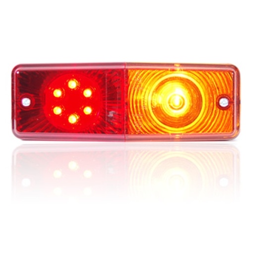 Stop spate stanga/dreapta (LED/P21W, 24V, cu intermitent, cu stop, lumina de parcare, fara proiector, lungime cablu: 0,2m, bolts, numar conexiuni: 4)