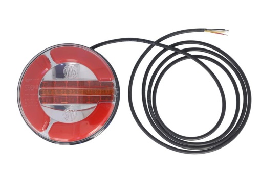 Stop spate stanga/dreapta W153DD (LED, 12/24V, cu intermitent, cu stop, lumina de parcare, fara proiector, indicator dinamic, lungime cablu: 0,2m, surub)