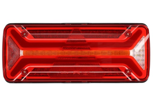 Stop spate stanga ECOLED II (LED, 10/30V, cu intermitent, cu far de ceata, marsarier, cu stop, lumina de parcare, reflector triunghiular, indicator dinamic, conector: AMP 7PIN Bayonet)
