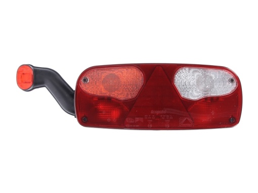 Stop spate stanga ECOPOINT I (24V, cu lumina placuta inmatriculare, reflector triunghiular, cu lampă cu braț prelungit, conector: ASS2 7PIN)