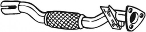 Teava esapament Fata (lungime:700mm) potrivit OPEL CORSA D, CORSA D/HATCHBACK 1.3D 07.06-08.14 - Img 1