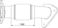 Teava esapament (lungime:380mm) potrivit FORD; IVECO DAILY EURO 5