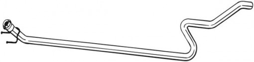 Teava esapament Mijloc potrivit CITROEN BERLINGO, BERLINGO MULTISPACE, BERLINGO/MINIVAN, C4 GRAND PICASSO I, C4 PICASSO I, DS5; PEUGEOT 5008, PARTNER, PARTNER TEPEE 1.6D 10.06-