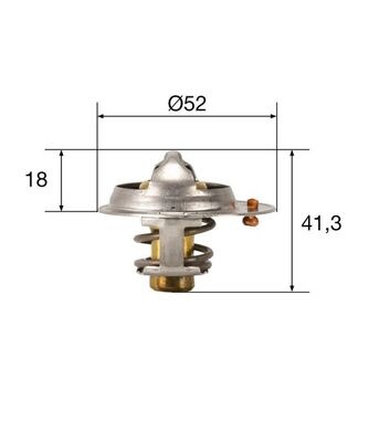 Termostat lichid racire (82°C) potrivit FIAT SEDICI; FORD SIERRA II; GEO TRACKER; HONDA CIVIC I, CIVIC II, NSX I; HYUNDAI GETZ, H-1, H-1 / STAREX, H100, S; MITSUBISHI COLT VI 1.1-3.0 09.79-