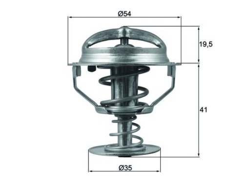 Termostat lichid racire (82°C) potrivit FORD FIESTA IV, FIESTA V, FUSION, KA, STREET KA 1.3/1.6 09.96-11.08 - Img 1