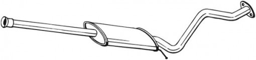 Toba esapament intermediara potrivit HYUNDAI GETZ 1.1/1.3 09.02-09.05