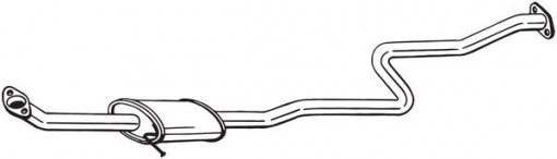 Toba esapament intermediara potrivit KIA RIO III 1.2/1.25/1.25LPG 06.11-12.17