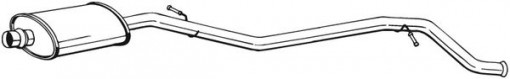 Toba esapament intermediara potrivit PEUGEOT 406 1.8 10.00-10.04 - Img 1