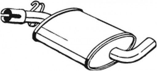 Toba esapament intermediara potrivit SEAT TOLEDO I; VW GOLF II, JETTA II 1.0/1.3/1.6 08.83-12.93
