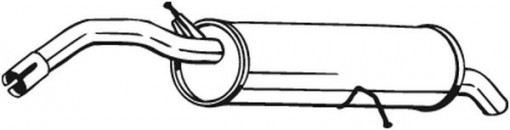 Toba finala esapament potrivit CITROEN C4, C4 I, C4 II, DS4; PEUGEOT 3008, 308 I 1.6/1.6LPG 09.07-
