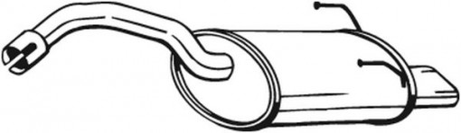 Toba finala esapament potrivit FIAT 500, 500 C 1.2/1.2LPG 07.07-