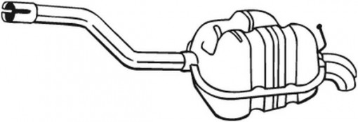 Toba finala esapament potrivit VW GOLF V, GOLF VI, JETTA III 1.6D/1.9D/2.0D 08.05-05.14