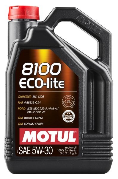 Ulei motor 8100 (5L) 5W30 ;API RC; SP; CHRYSLER MS-6395; DEXOS1 GEN2; DEXOS1 GEN3; FIAT 9.55535 CR1; FORD M2C929 A; FORD M2C946 A; FORD M2C946 B1; FORD M2C961 A1; GM 4718M; GM 6094M; HONDA; HYUNDAI; K