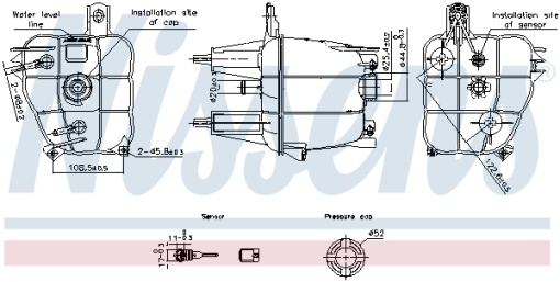 Vas expansiune racire potrivit CITROEN JUMPER II; FIAT DUCATO; PEUGEOT BOXER 12.01-