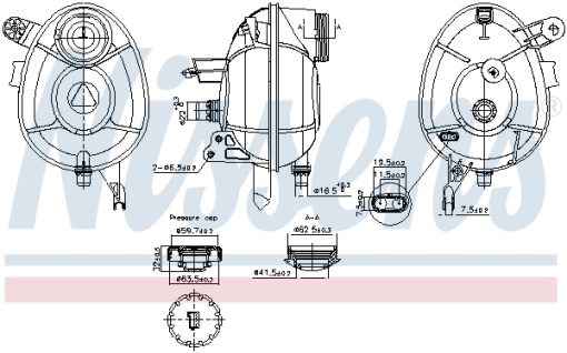 Vas expansiune racire potrivit MERCEDES AMG GT (X290), C (A205), C (C205), C T-MODEL (S205), C (W205), CLS (C257), E (A238), E ALL-TERRAIN (S213), E (C238), E T-MODEL (S213), E (W213) 12.13-