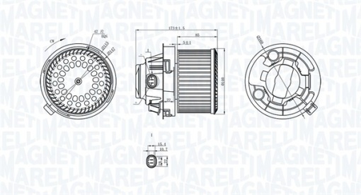 Ventilator habitaclu potrivit PEUGEOT 207, 207/HATCHBACK 1.4-1.6D 02.06-