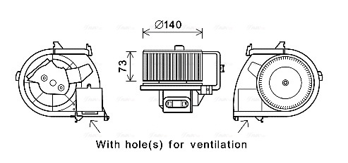 Ventilator habitaclu potrivit RENAULT CLIO II, CLIO II/HATCHBACK 1.2-3.0 09.98-