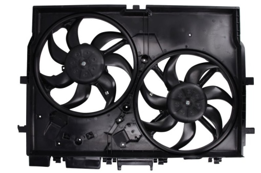 Ventilator radiator (cu carcasa, dublu) potrivit FIAT DUCATO 2.2D/2.3D/3.0D 07.06-