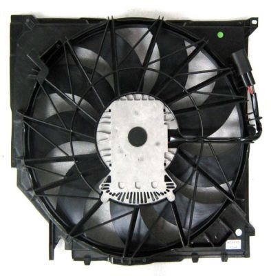 Ventilator radiator (cu carcasa) potrivit BMW X3 (E83) 2.0D-3.0D 09.03-08.10