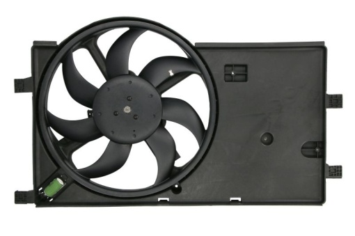 Ventilator radiator (cu carcasa) potrivit CITROEN NEMO, NEMO/MINIVAN; FIAT FIORINO/MINIVAN, QUBO; PEUGEOT BIPPER, BIPPER TEPEE 1.3D-1.4D 11.07-