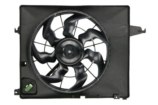 Ventilator radiator (cu carcasa) potrivit HYUNDAI SANTA FÉ II, SANTA FÉ III 2.4 07.10-12.18
