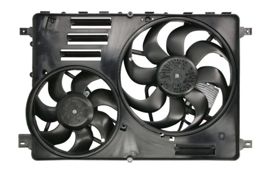 Ventilator radiator (cu carcasa) potrivit VOLVO S60 II, S80 II, V60 I, V60 II, V70 II, V70 III, V70 III/KOMBI, XC60 I, XC60 II, XC70 II 2.0-4.4 05.05-12.21