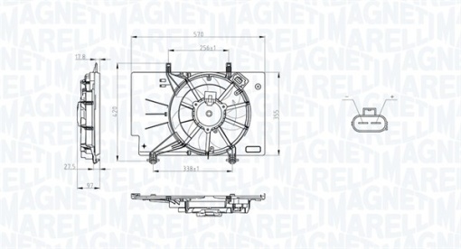 Ventilator radiator potrivit FORD B-MAX, ECOSPORT, FIESTA, FIESTA VI 1.25-1.6D 06.08- - Img 1