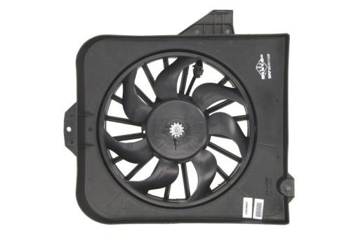 Ventilator radiator Stanga (cu carcasa) potrivit CHRYSLER VOYAGER IV; DODGE CARAVAN, STRATUS 2.0-3.8 01.95-12.08