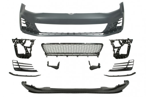 Bara fata GTI, cu grile; cu suporti , grunduit potrivit VW GOLF ALLTRACK VII, GOLF SPORTSVAN VII, GOLF VII Hatchback 08.12-03.17