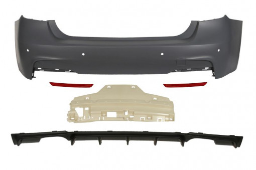 Bara Spate, M PERFORMANCE/pachet M, complet, numar gauri senzorii parcare: 4, grunduit potrivit BMW 3 F30, F80, 3 F31 Sedan 10.11-03.19