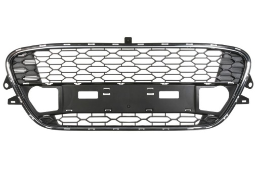 Capac bara fata Mijloc, crom/negru potrivit CITROEN C3 I, C3 II 02.02-09.16 09.09-05.13
