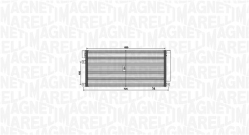Condensator climatizare (cu uscator) potrivit CHEVROLET TRAX; OPEL MOKKA / MOKKA X 1.4/1.4LPG 06.12-
