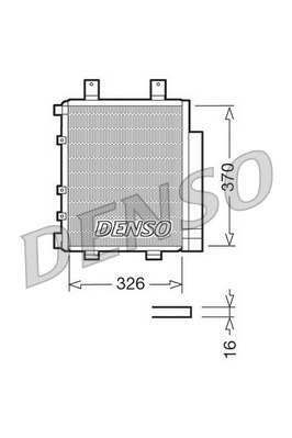 Condensator climatizare (cu uscator) potrivit DAIHATSU CUORE VI, TREVIS 1.0 05.03-