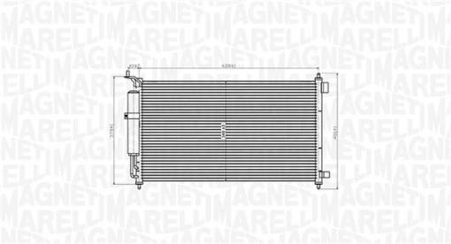 Condensator climatizare (cu uscator) potrivit NISSAN JUKE, MICRA C+C III, MICRA III, NOTE, TIIDA 1.0-1.8 01.03-12.19