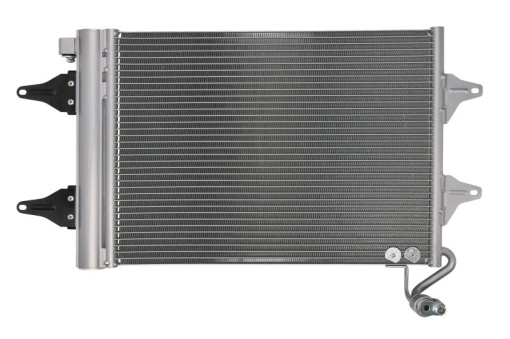 Condensator climatizare (cu uscator) potrivit SEAT CORDOBA, IBIZA III; SKODA FABIA I, FABIA I PRAKTIK, FABIA II, ROOMSTER, ROOMSTER PRAKTIK; VW FOX, POLO IV, POLO VIVO 1.0-2.0 08.99-