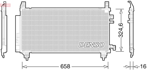 Condensator climatizare (cu uscator) potrivit TOYOTA YARIS, YARIS / VIOS 1.0/1.3/1.8 09.05-10.13